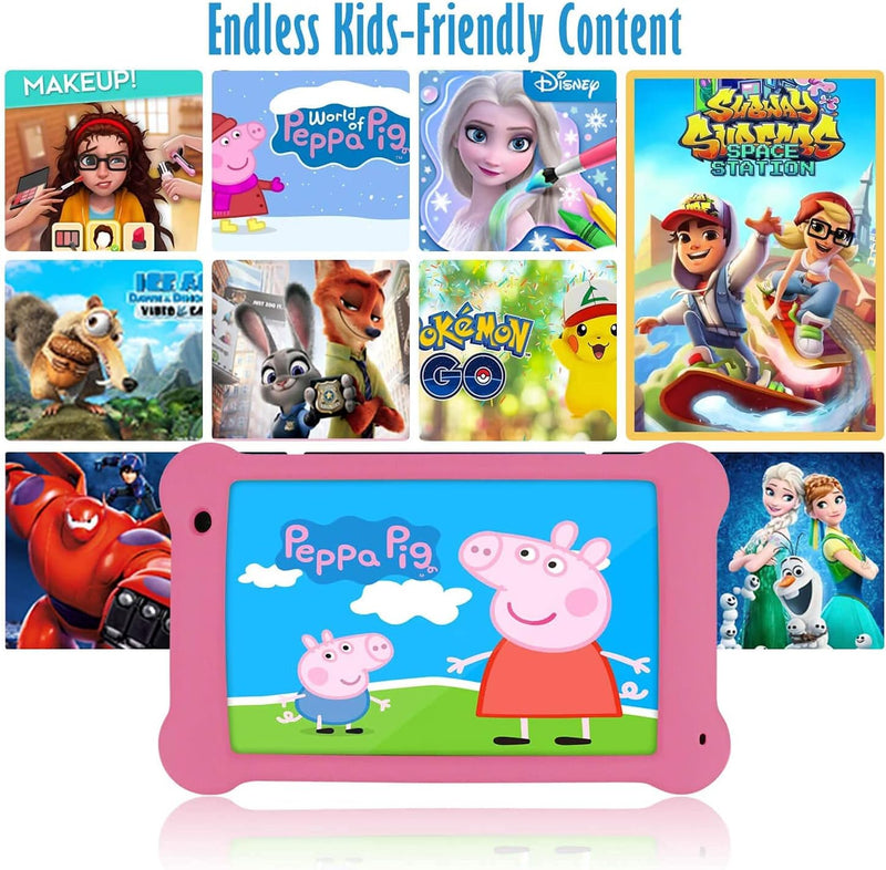 Wainyok Kinder Tablet, 2GB RAM+ 32GB ROM Kids Tablet, Quad Core, Kindersicherung, 7 Zoll Augenschutz