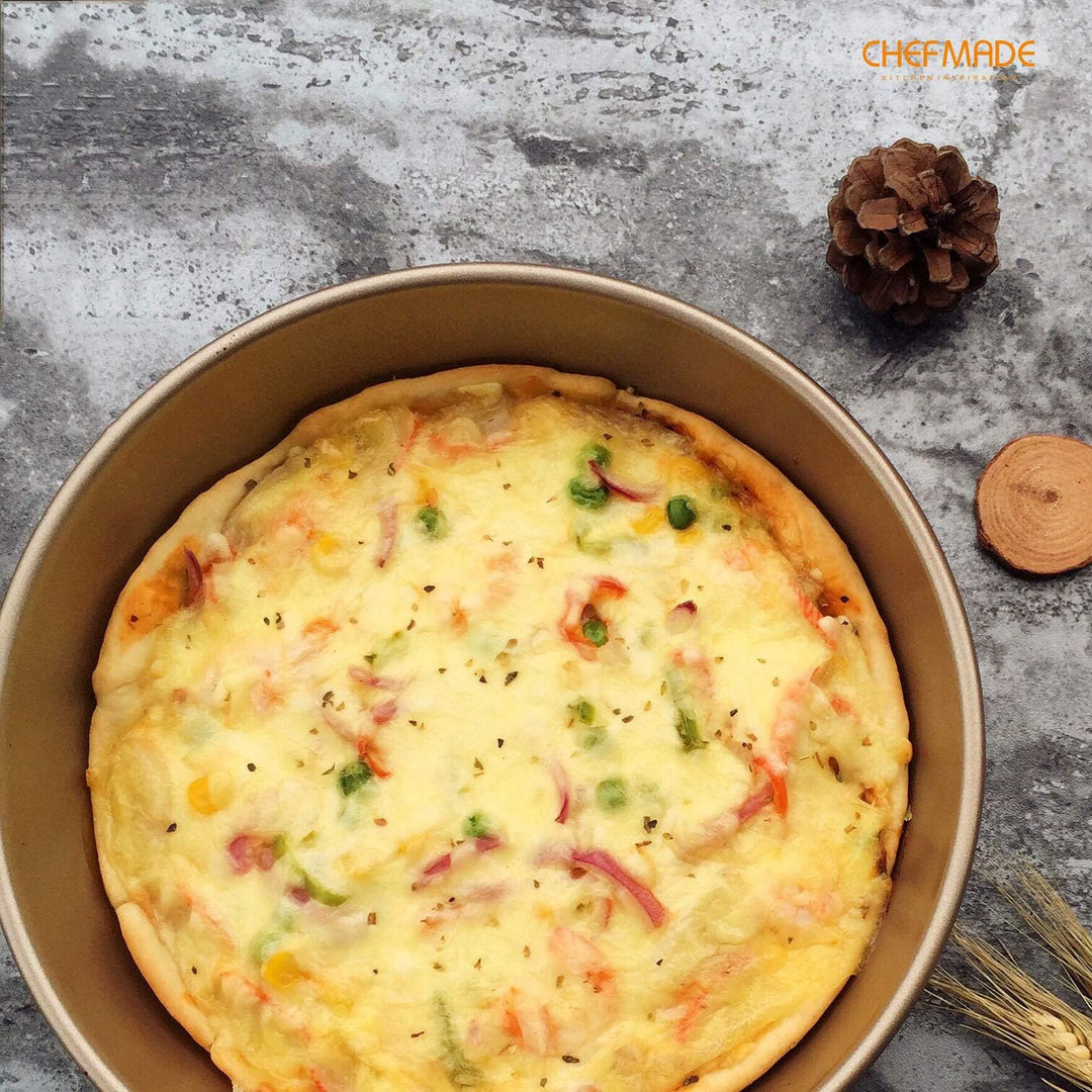 CHEFMADE 9-Zoll Runde Kuchen Pan, Nicht-Stick Deep Dish Backformen für Ofen Backen (Champagne Gold)