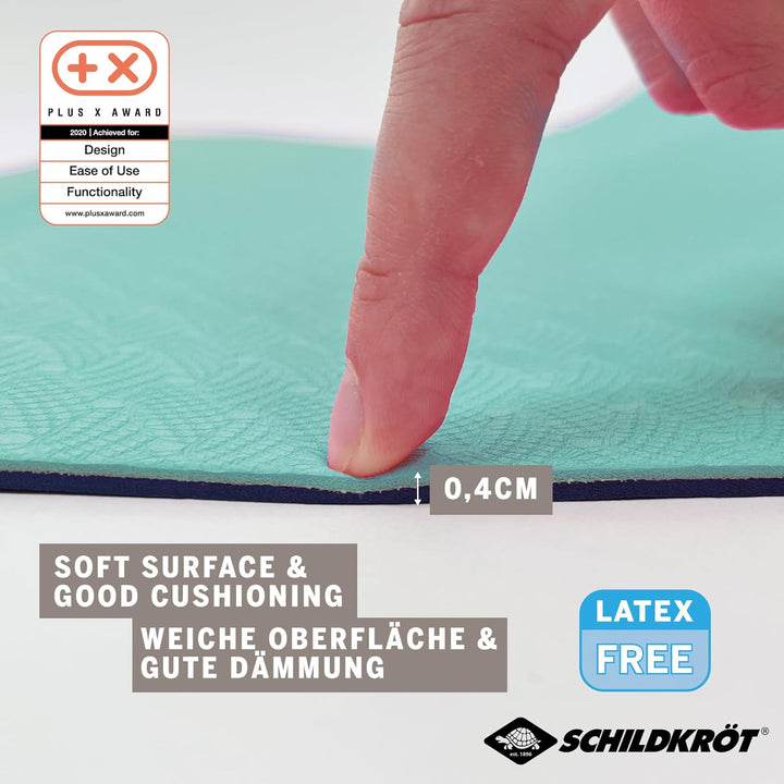 Schildkröt® Fitness Yogamatte BICOLOR, PVC-freie, zweifarbige Yogamatte, hochwertig strukturierte Ob