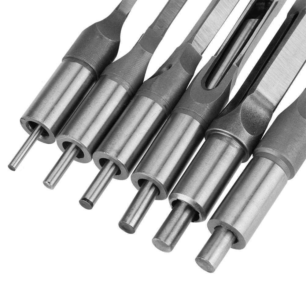 Quadratischer Loch-Bohrer, 6Pcs Lochsäge Schlangenbohrer Holzbearbeitung Werkzeug Holz-Bohrer für qu