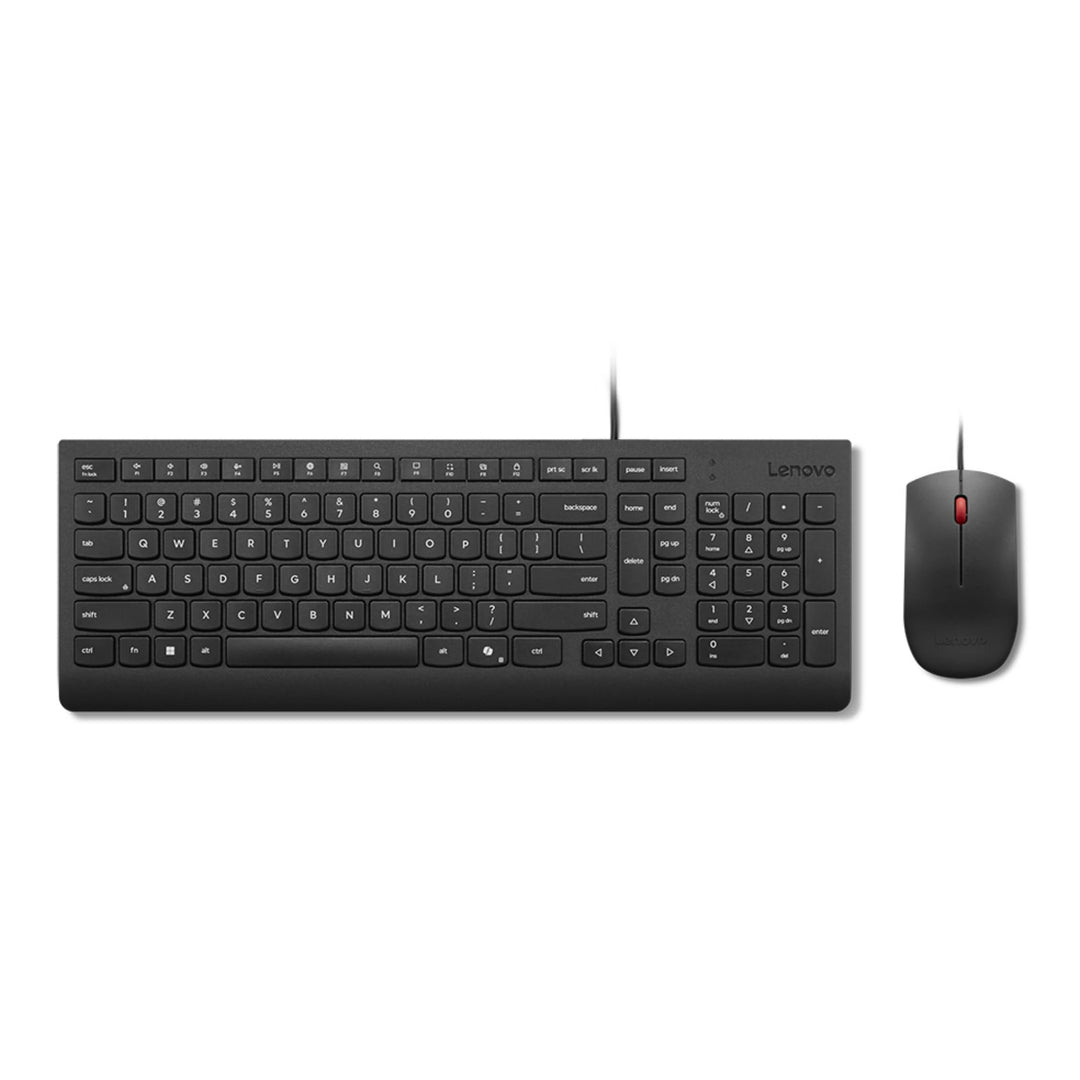 Lenovo Essential Wired Combo - Tastatur-und-Maus-Set - 2,5-Zonen-Layout - USB - QWERTZ - Deutsch - S