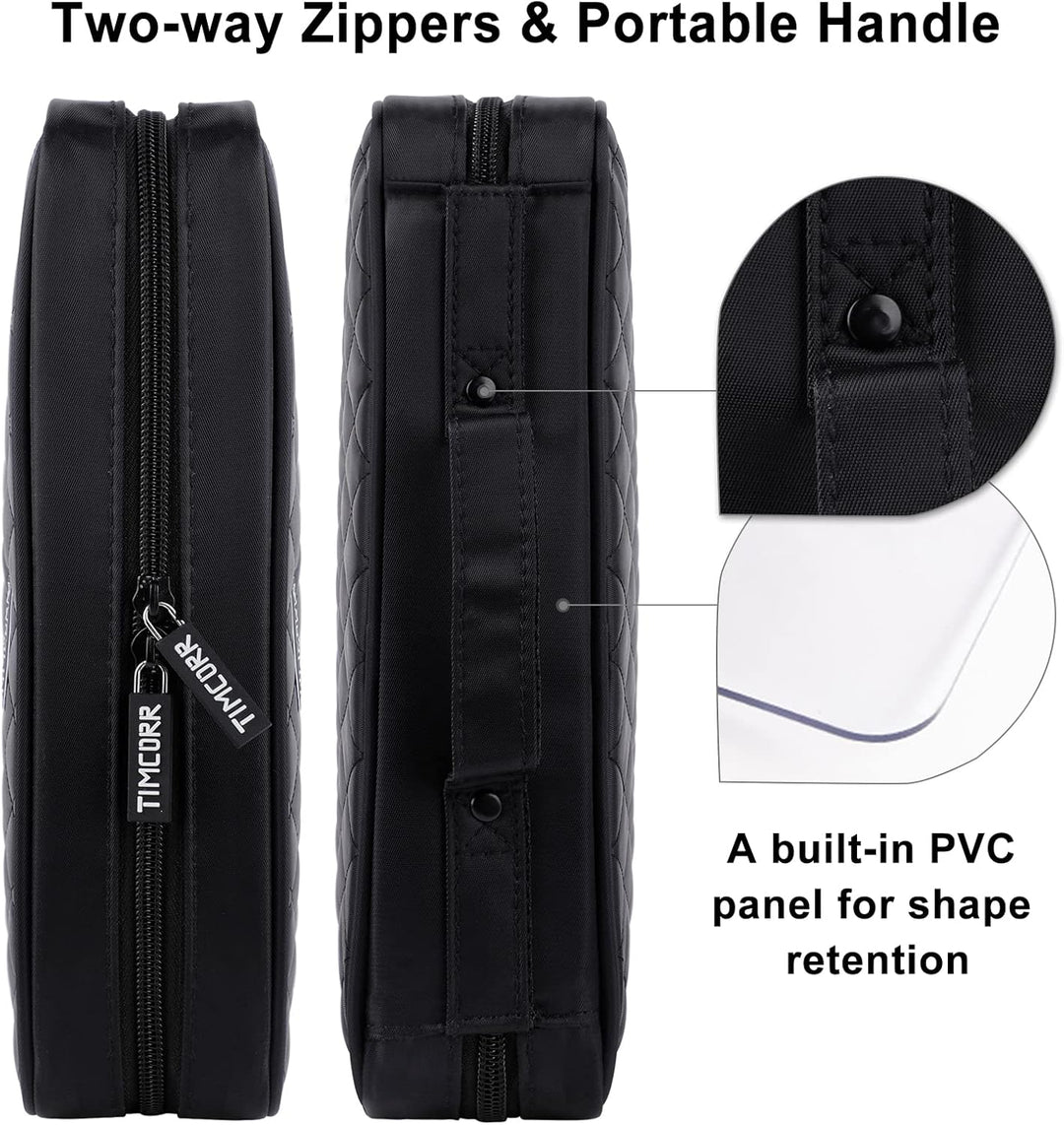 TIMCORR CD Tasche DVD Tasche Aufbewahrung, 160 Kapazität DVD Aufbewahrung CD Hülle DVD Hüllen Organi