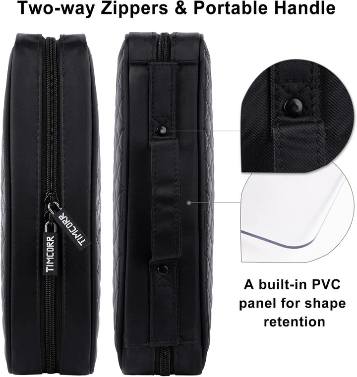 TIMCORR CD Tasche DVD Tasche Aufbewahrung, 160 Kapazität DVD Aufbewahrung CD Hülle DVD Hüllen Organi