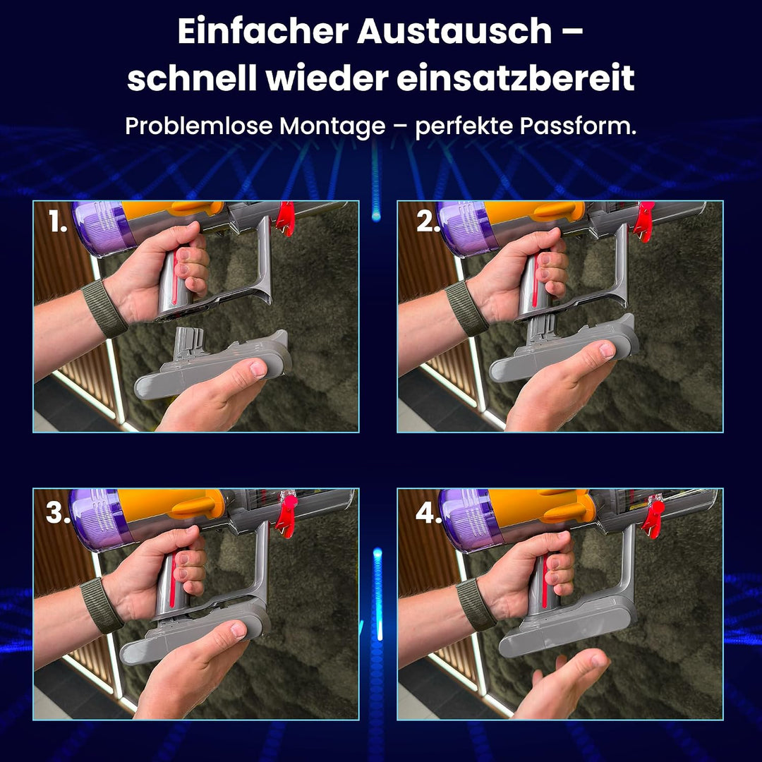 Extralink Akku kompatibel mit Dyson V11 &amp; V15 im Set mit HEPA-Filter – 25,2V 4000mAh Ersatzakku, Lan