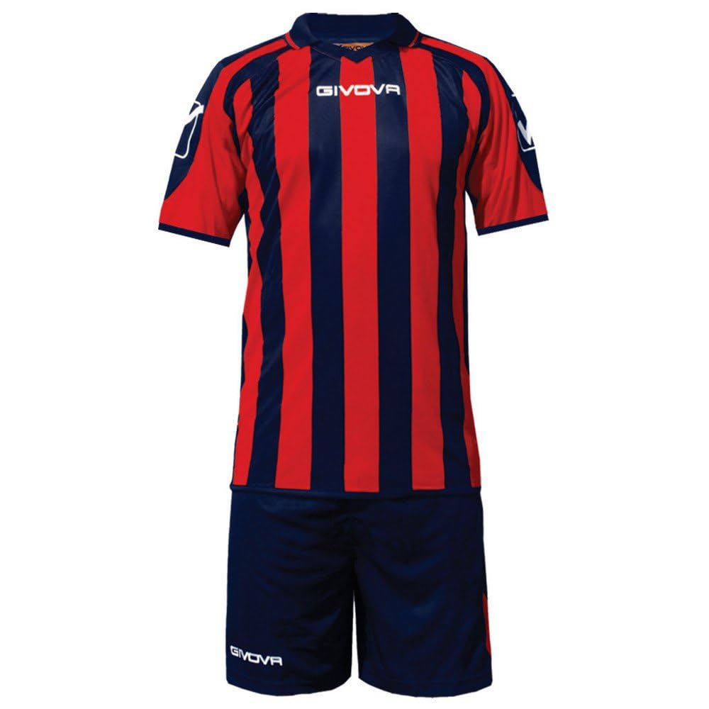 Givova Supporter, Kit Fussball XL blau/rot, XL blau/rot