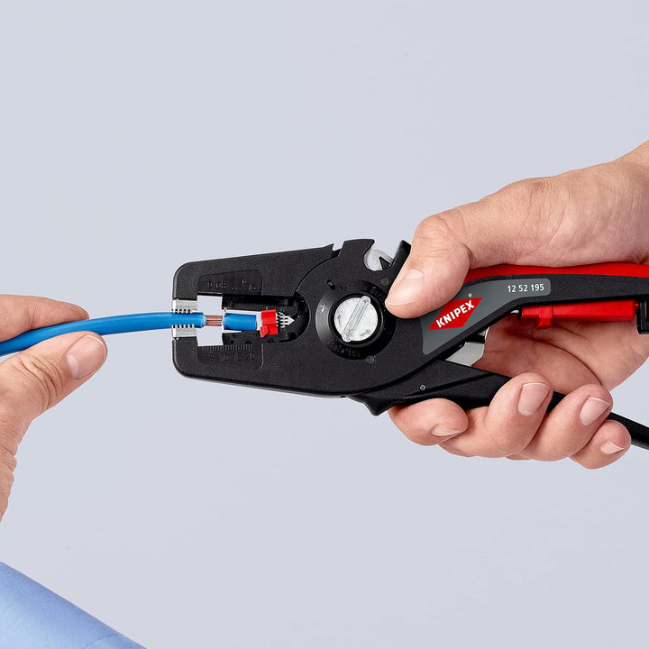 KNIPEX PreciStrip16 Automatische Abisolierzange, in Blister, 0,08-16 mm², Feinjustierung, einstellba