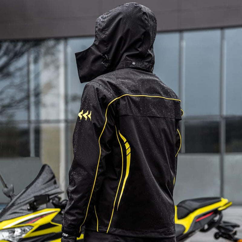 Lixada Wasserdichter Motorrad-Regenanzug für Männer und Frauen, Radfahren, Regenbekleidung, Jacke un