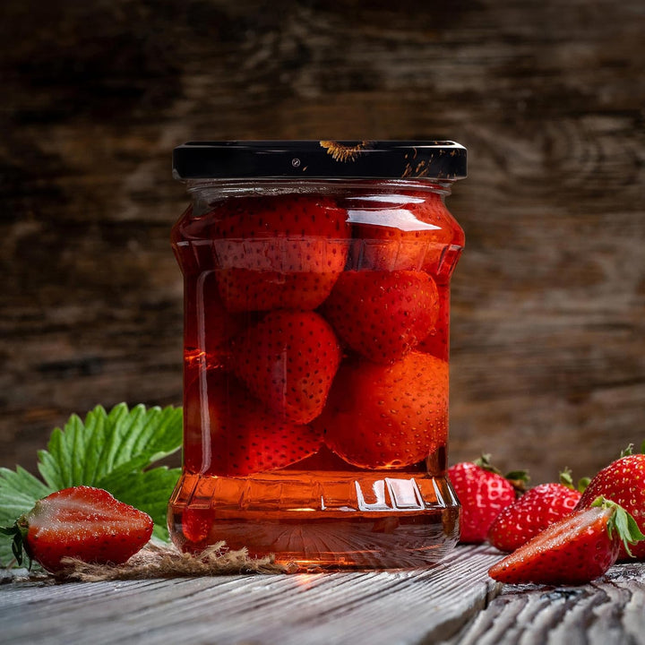 KADAX 8er Set Einmachgläser 500ml TO82, Sturzgläser Mason Jar mit Schraubdeckel, Luftdichte Twist-of