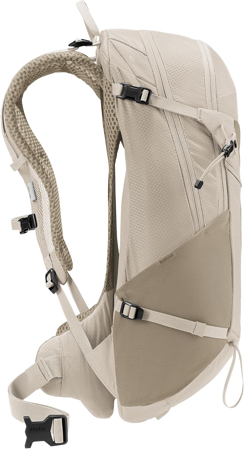 deuter Futura 23 Wanderrucksack mit Netzrücken &amp; Regenhülle Greystone-alu, Greystone-alu