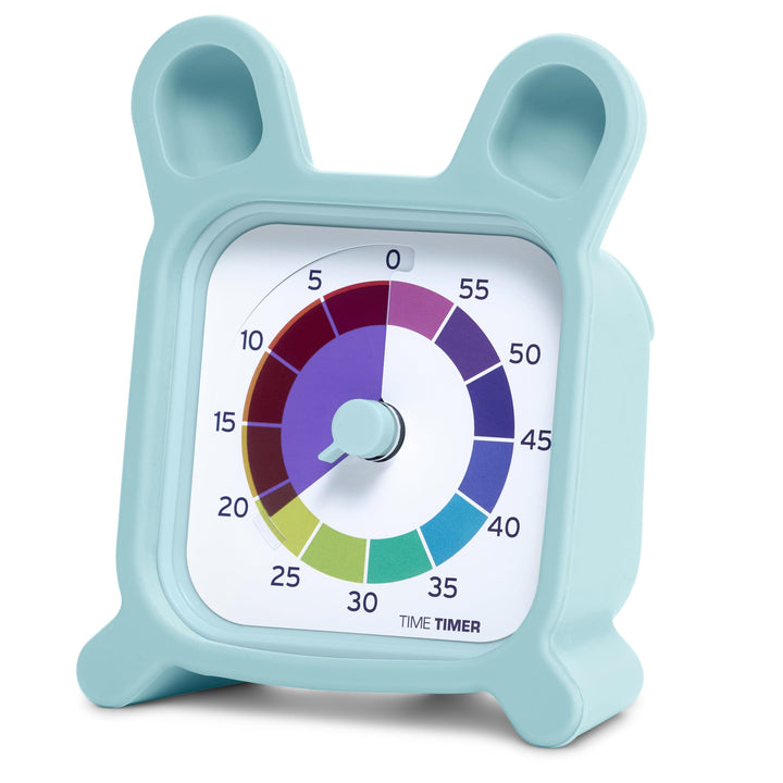 Time Timer MOD mit Häschen-Schutzhülle – Tierhülle mit Regenbogen-Timer – 60-Minuten-Countdown für A