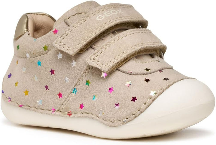 Geox Baby-Mädchen B Tutim First Walker Shoe 22 EU Beige Lt Gold, 22 EU Beige Lt Gold