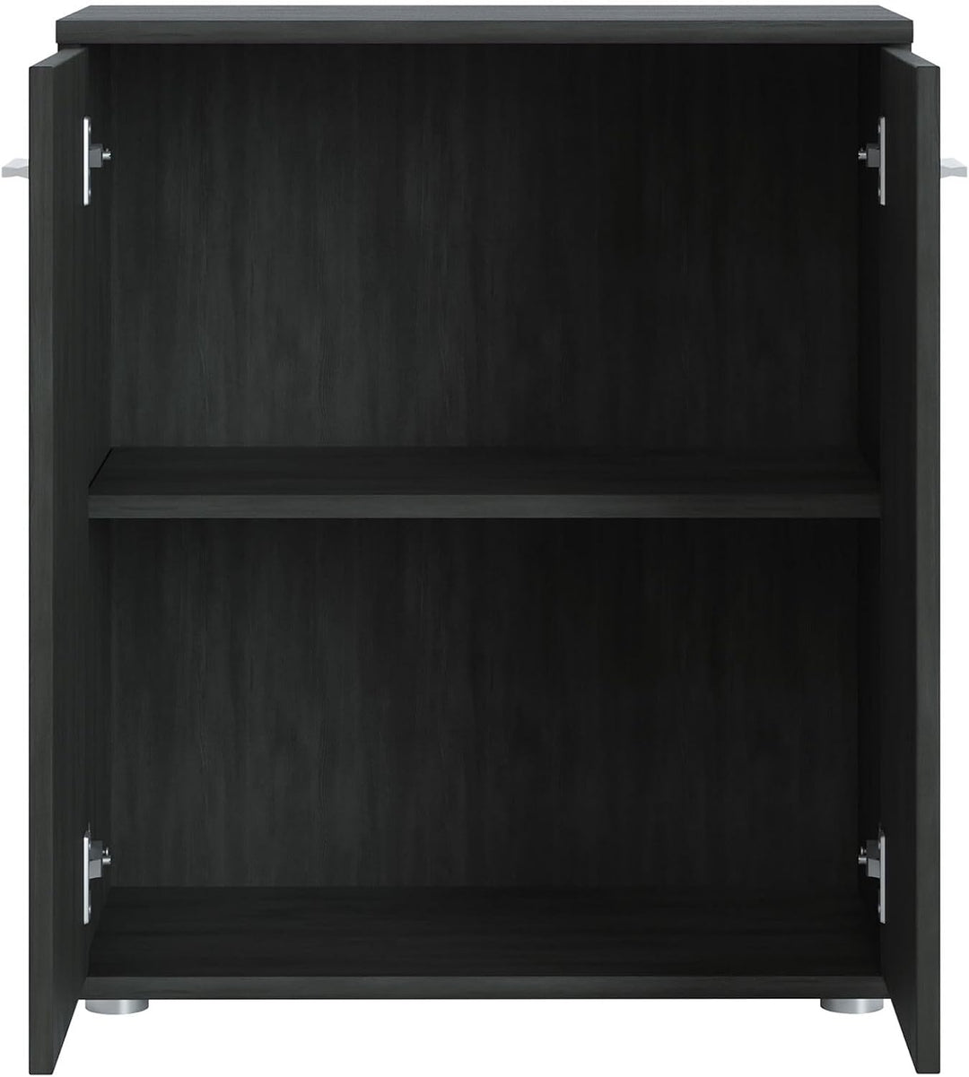 CARO-Möbel Kommode Sideboard Schrank Tommy Esche grau, Anrichte mit 2 Türen inklusive Einlegeboden,