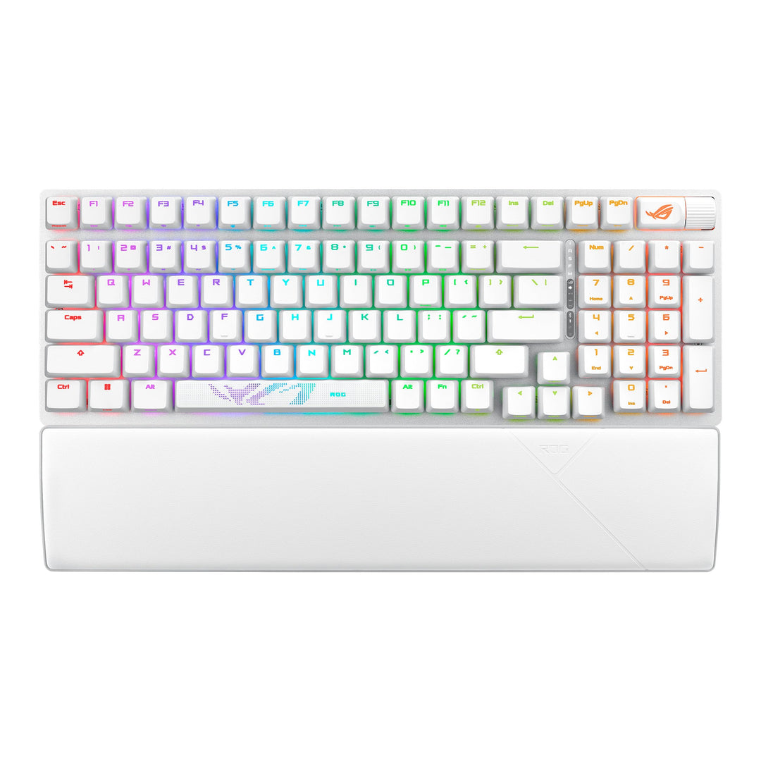 ASUS ROG Strix Scope II 96 Wireless ROG NX SNOW Drei-Modus-Konnektivität weiss, ROG NX SNOW Drei-Mod
