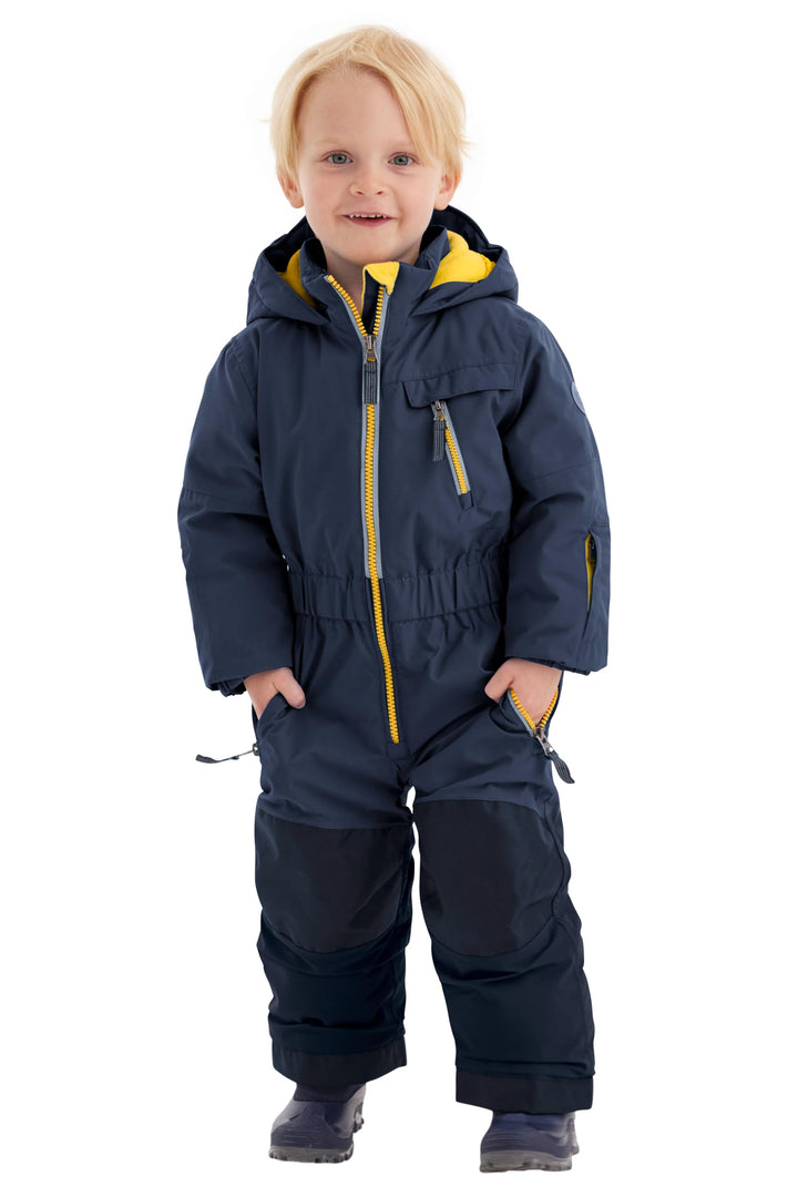 Killtec Unisex Kinder Fisw 31 Mns Onpc Skioverall/Schneeanzug mit Kapuze, wasserdicht, dunkelblau, 8