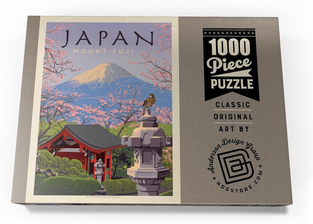 Japan: Der Berg Fuji, Vintage Poster - Premium 1000 Teile Puzzle - MyPuzzle Sonderkollektion von And
