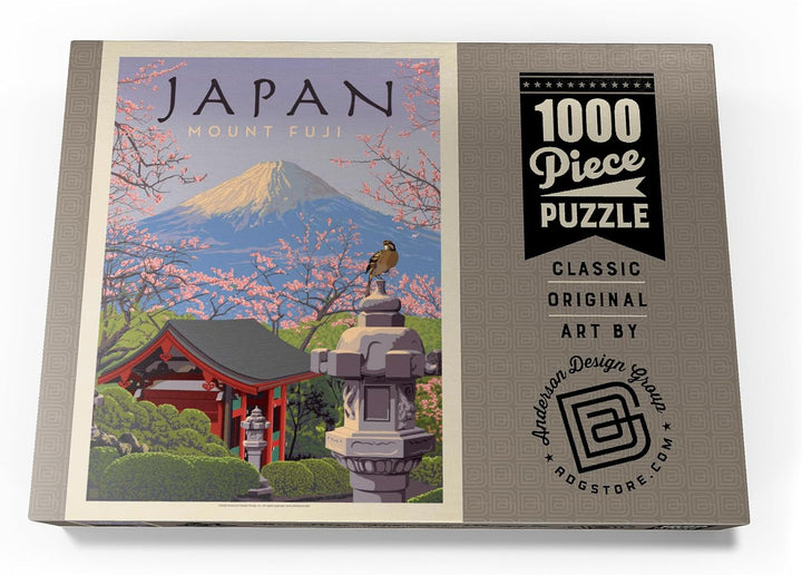 Japan: Der Berg Fuji, Vintage Poster - Premium 1000 Teile Puzzle - MyPuzzle Sonderkollektion von And