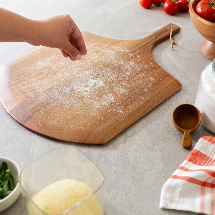 Chef Pomodoro - Pizzaschieber - 35,5 cm - Langer Griff um Verbrennungen zu vermeiden - leichte Pizza