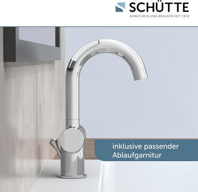 SCHÜTTE 79010 CORNWALL Waschtisch-Armatur, Chrom, Chrom