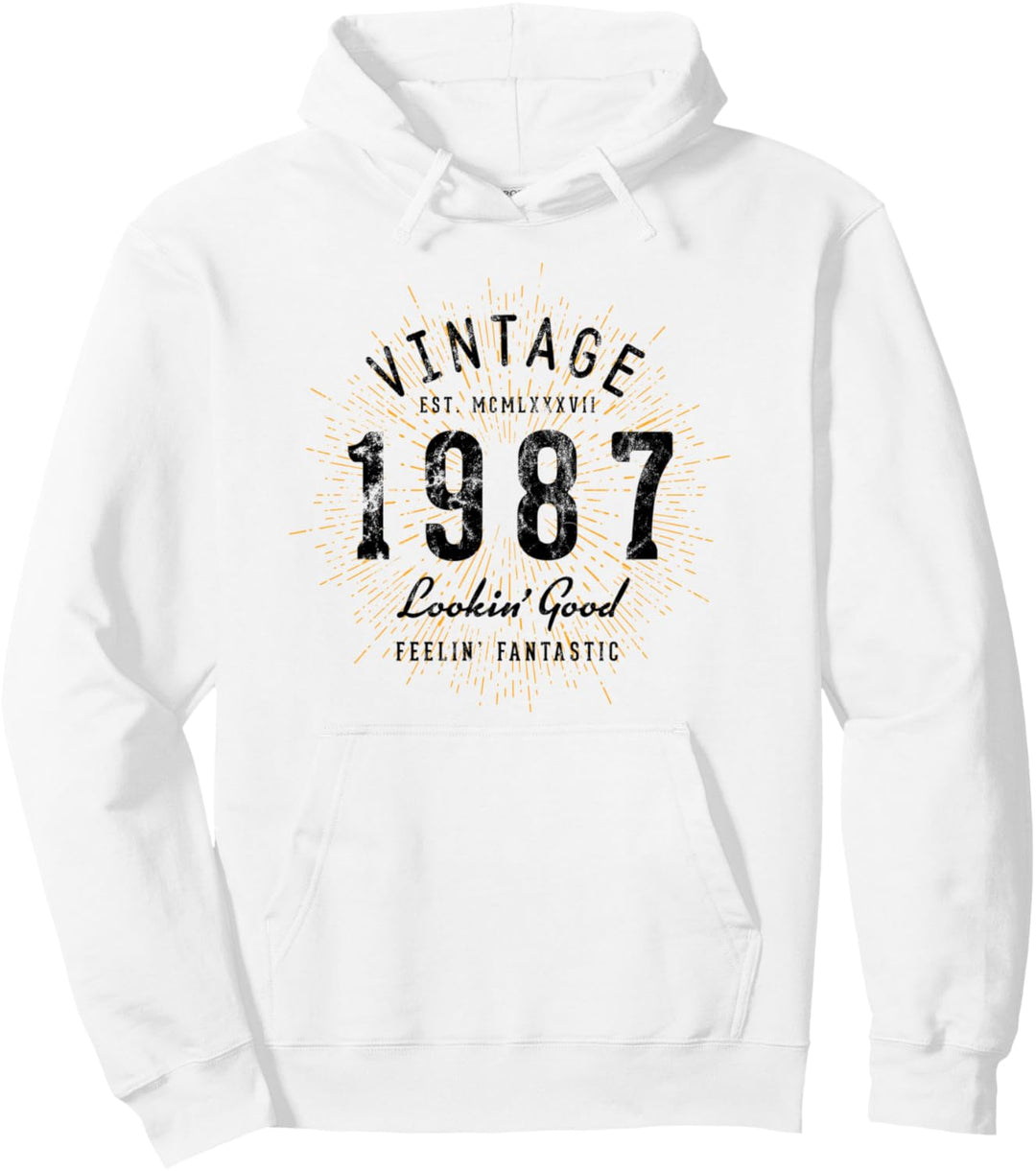 Vintage Geburtstag geboren 1987 Pullover Hoodie