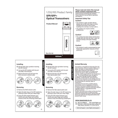 10Gtek 10/100/1000Base-T SFP RJ45 Modul, Auto-Negotiation Kupfer Mini-Gbic Transceiver Kompatibel fü