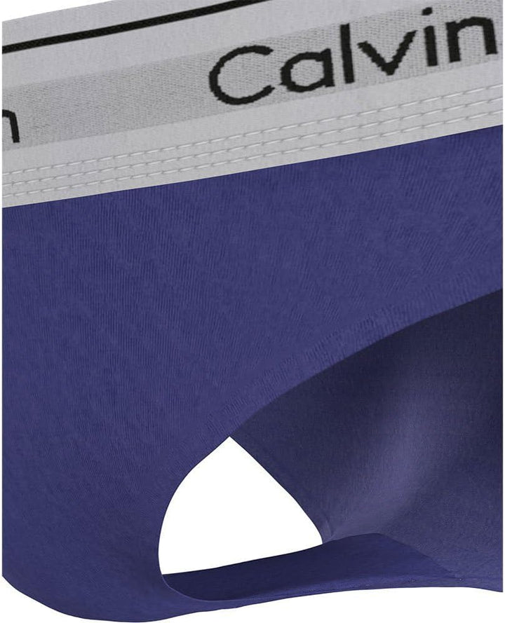 Calvin Klein Damen Bikinihose mit Logobund S Blau (Spectrum Blue), S Blau (Spectrum Blue)