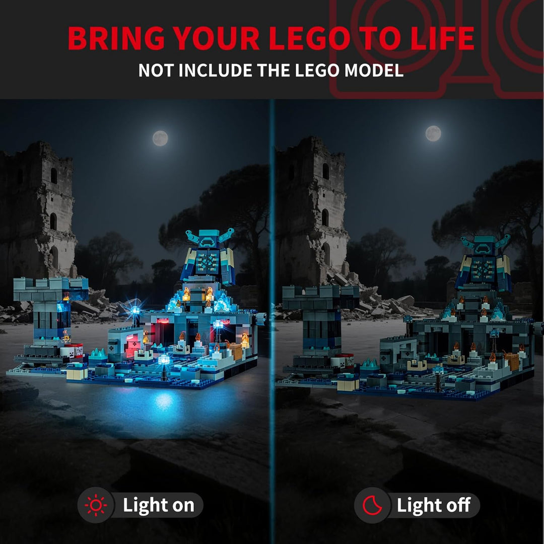 BRIKSMAX Licht für Lego Das Duell in der Finsternis 21246 - Compatible with Minecraft Bausteinen Mod