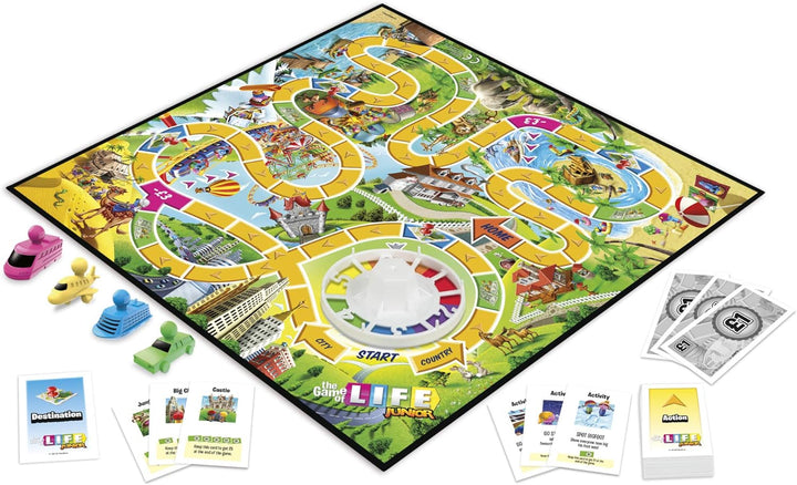 Hasbro Gaming The Game of Life Junior Board Game for Kids from Age 5, Game for 2 to 4 Players, The G