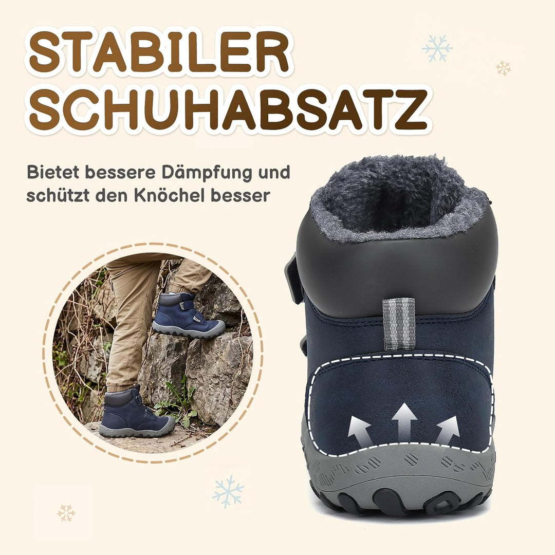 Mishansha Schneestiefel Kinder Winterschuhe Gefüttert Winterstiefel für Jungen Mädchen, Gr.24-38 EU