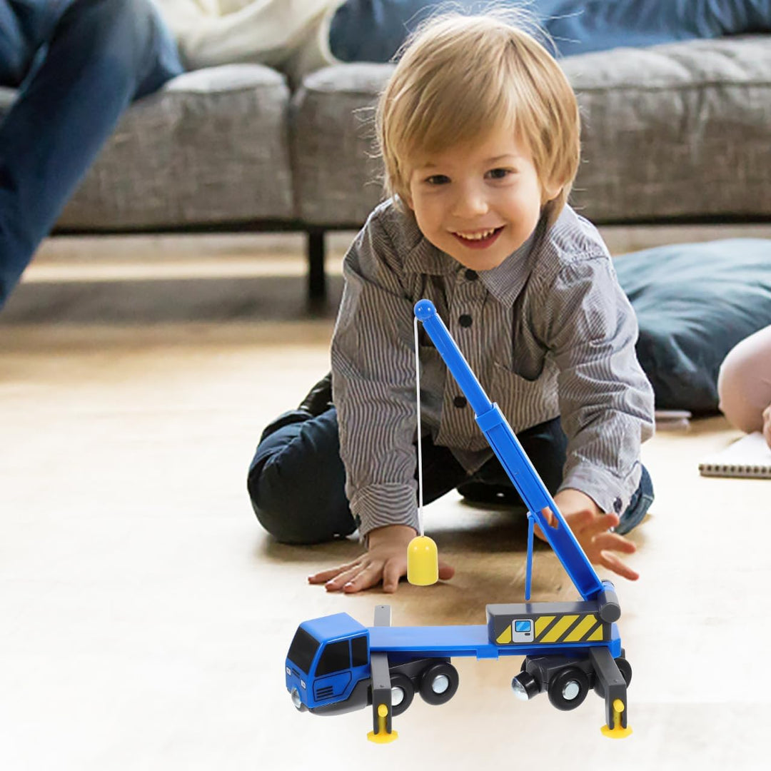 PartyKindom Kranwagen Spielzeug Mit Teleskopkran Und Inertialfunktion Kunststoff LKW Spielzeug FüR K