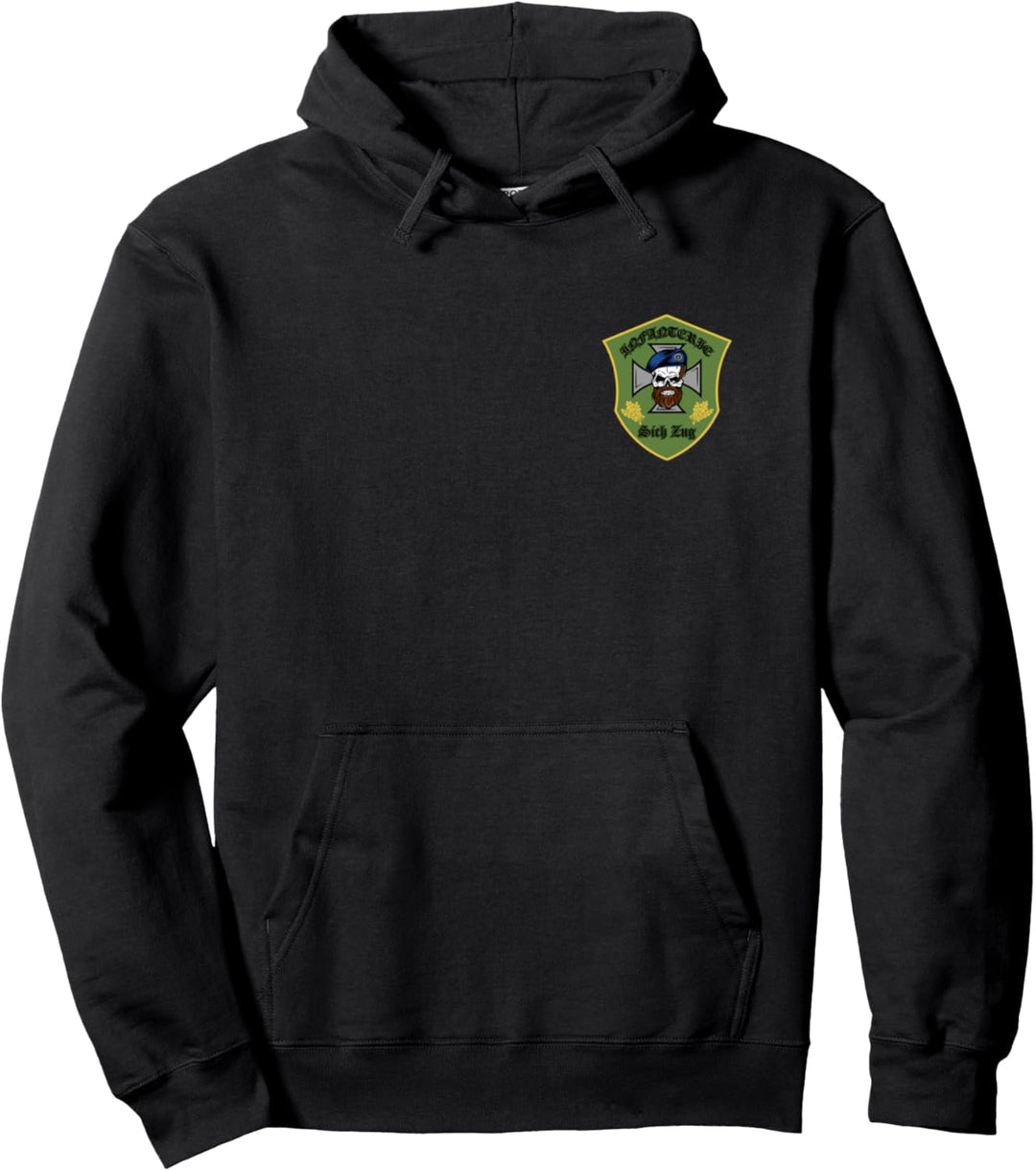 Infanterie Sich Zug Motiv Pullover Hoodie