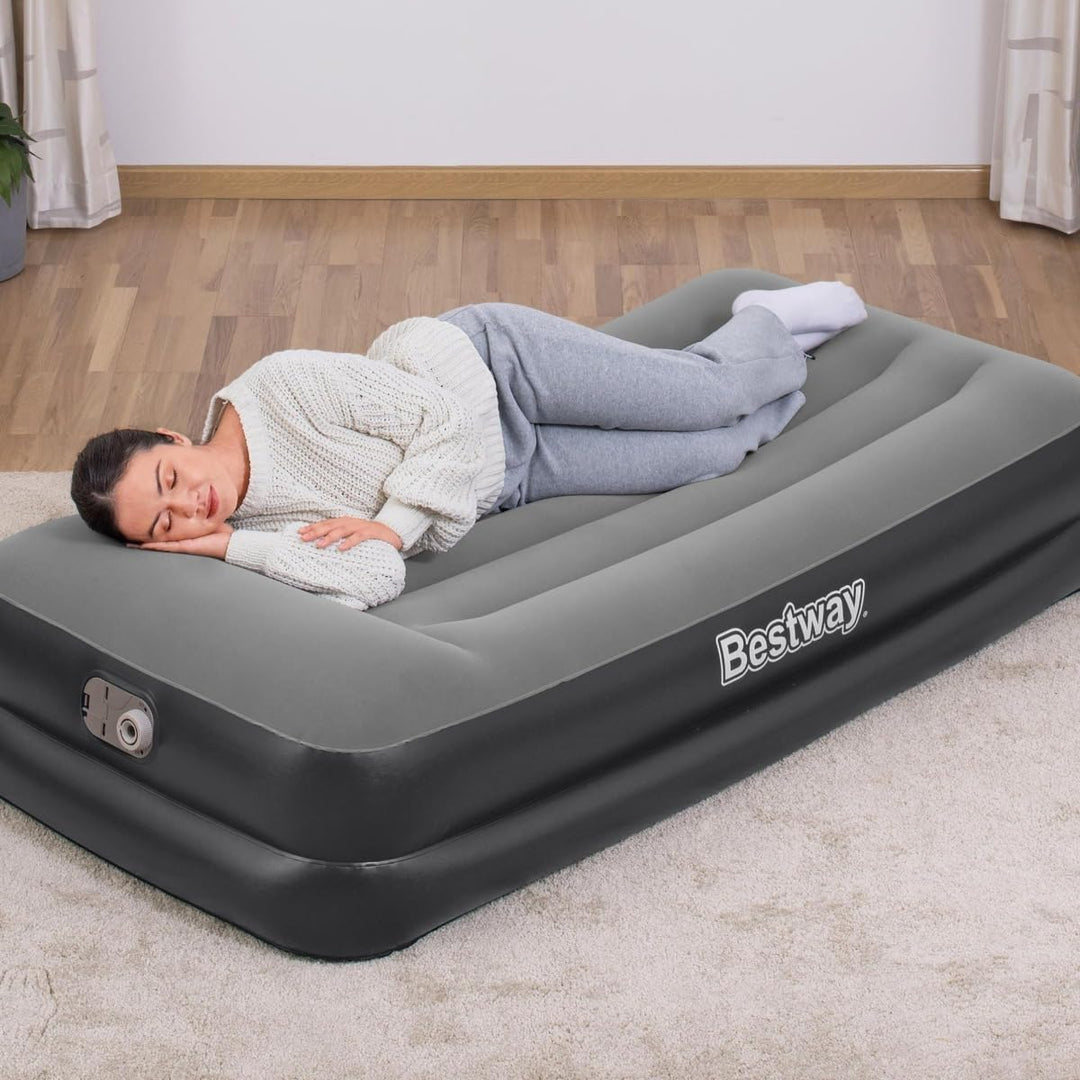 Bestway 67401-5 Einzelmatratze 191x97x46 cm mit integrierter Pumpe