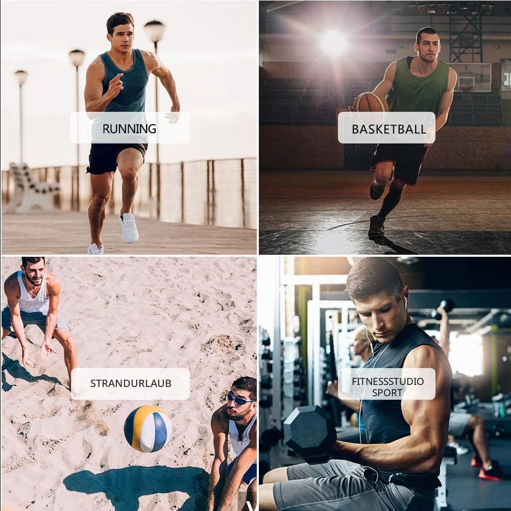 MEETYOO Tank Top Herren, Achselshirts Sport Ärmelloses Shirt Unterhemd Fitness Sleeveless Tshirt für