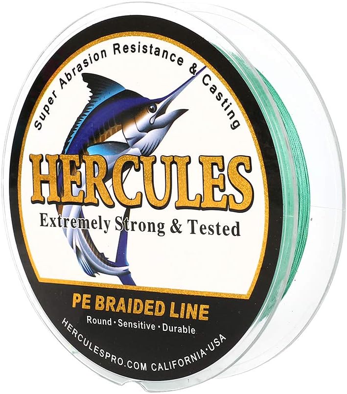 HERCULES Super Cast 100m - 2000m Yards Geflochtene Angelschnur 10lb - 300lb Test für Salzwasser Süss