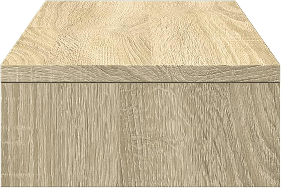 Monitorständer Verstellbar Sonoma-Eiche 60x24x10,5 cm | Verstellbare Länge bis 60 cm, neigbarer Wink