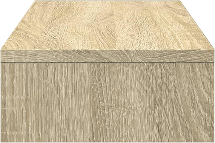 Monitorständer Verstellbar Sonoma-Eiche 60x24x10,5 cm | Verstellbare Länge bis 60 cm, neigbarer Wink