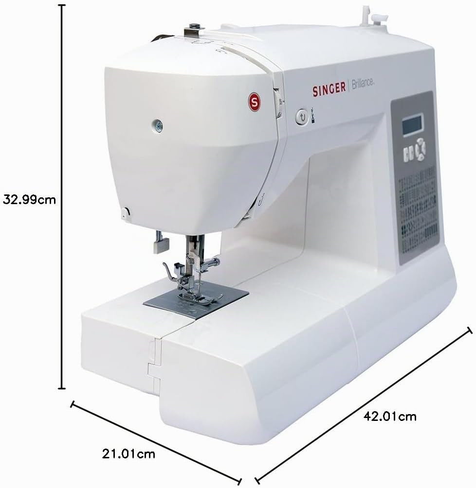 SINGER Freiarm-Nähmaschine Brilliance 6180 inllusive grossen Anschiebetischs