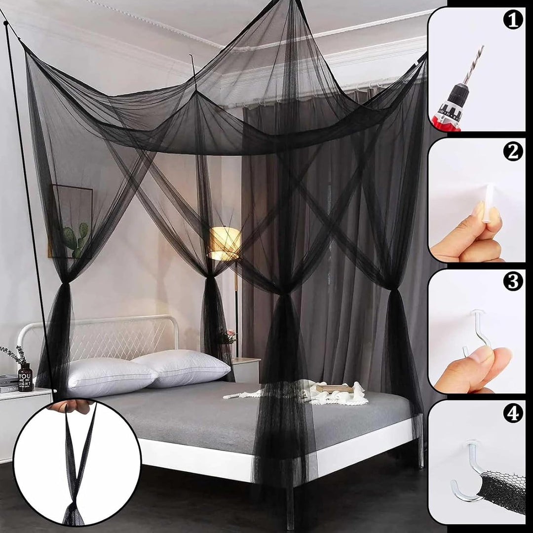 Moskitonetz Doppelbett 1.9 x 2.1 x 2.4 m Doppelbett Reise Insektennetz, Grosses Moskitonetz Bett Rec