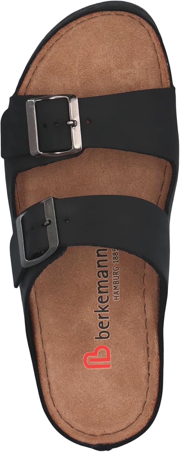 Berkemann Herren Adam Pantoletten 39.5 EU Schwarz, 39.5 EU Schwarz