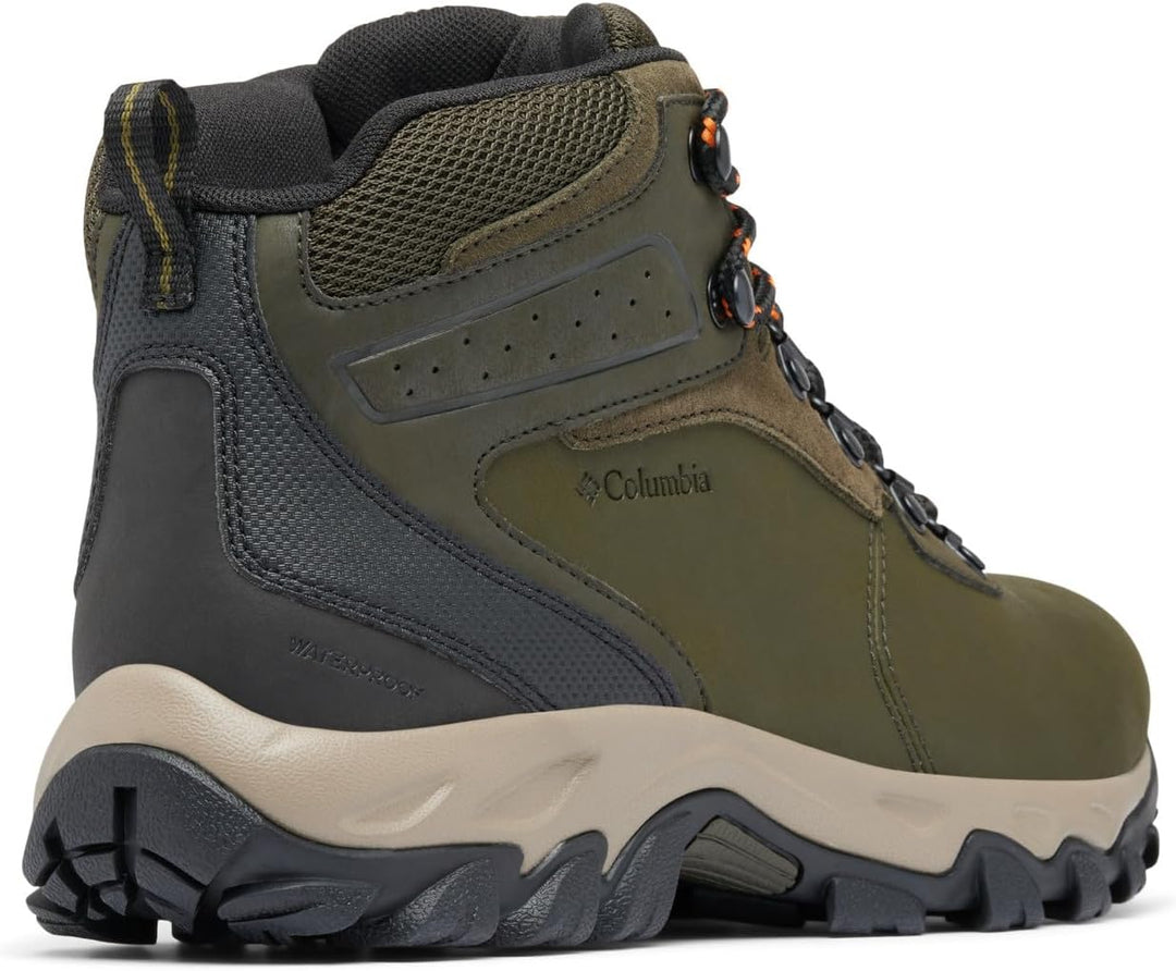 Columbia Newton Ridge Plus II Herren-Wanderstiefel, Wildleder, wasserdicht 40 EU Deep Olive Desert S