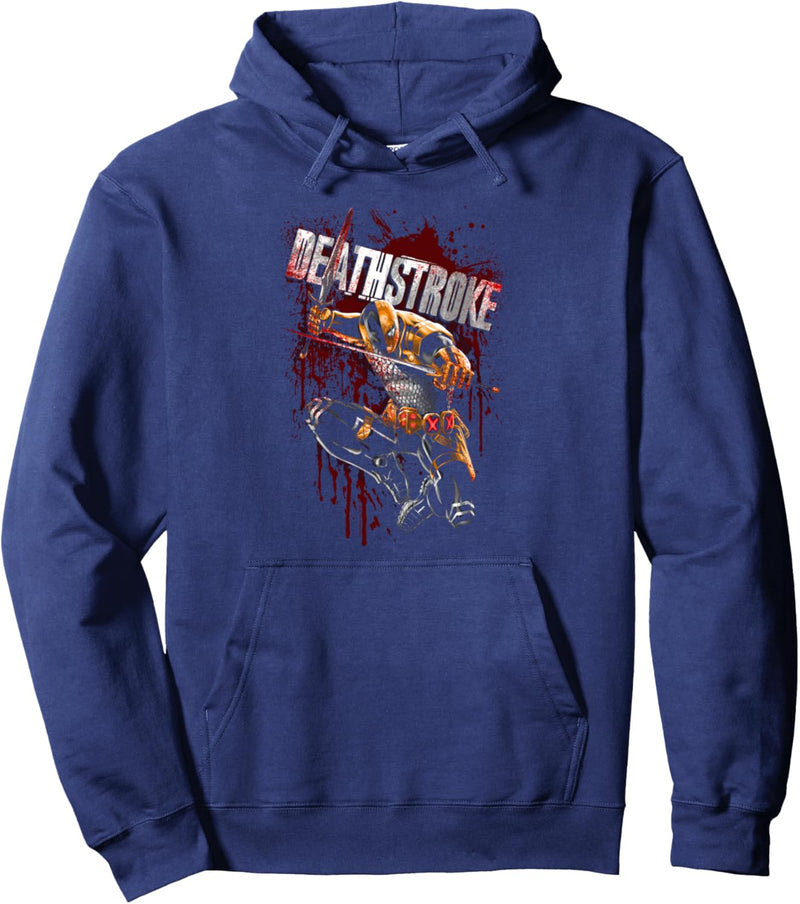 Batman Deathstroke Blood Splattered Pullover Hoodie