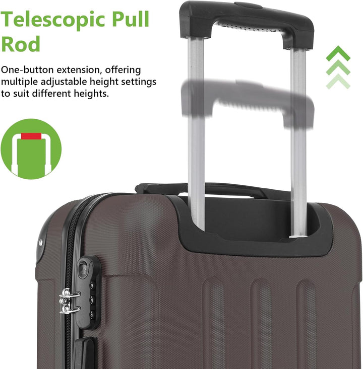 Trolley Koffer, Reisekoffer Suitcase, Rollkoffer Handgepäck, Hartschalenreisekoffer, Teleskopkoffer