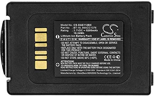CS-DAE112BX Akkus 5200mAh Kompatibel mit [Datalogic] ELF Ersetzt 94ACC1376, für 94ACC1377, für BT-10