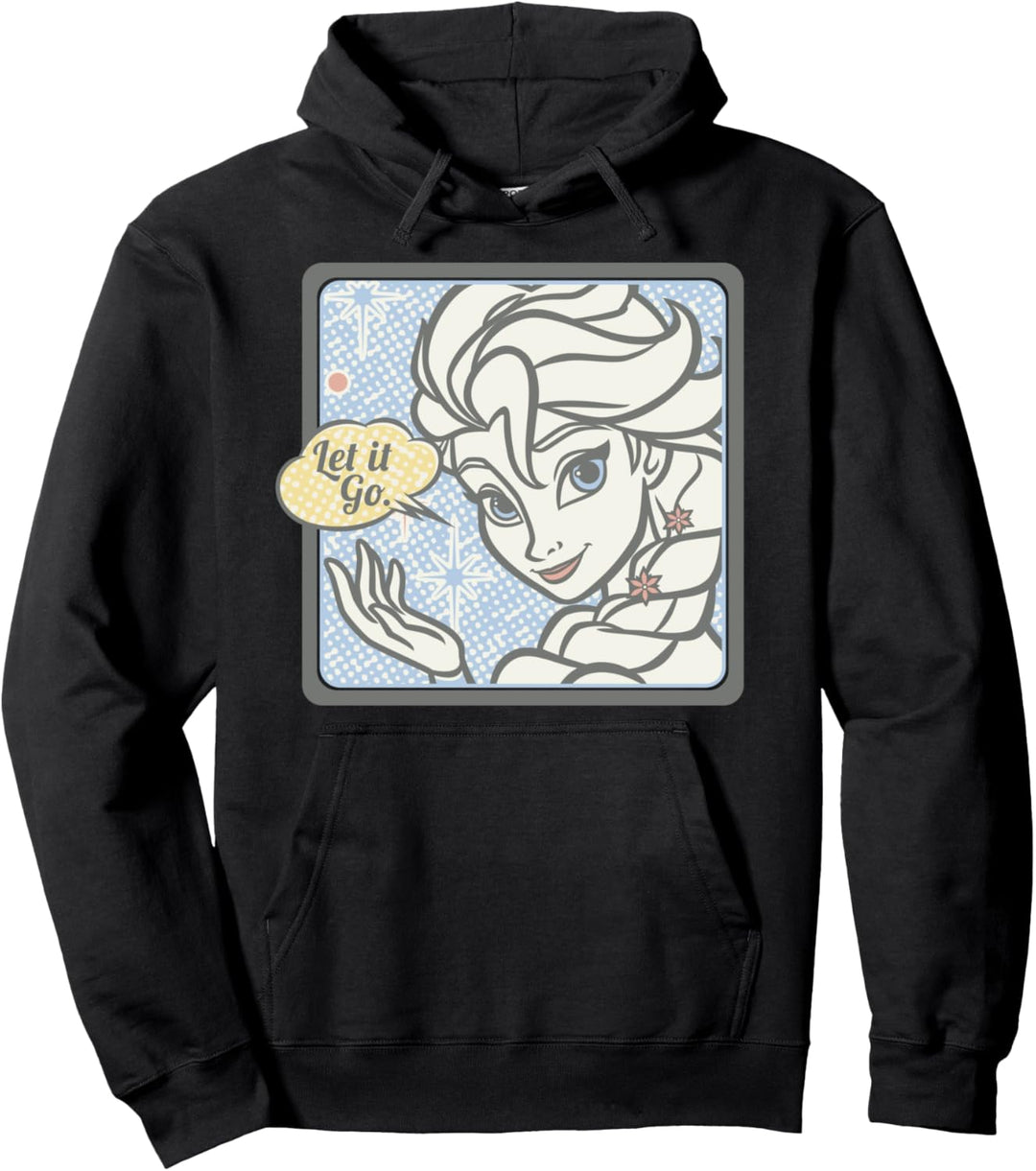 Disney Frozen Elsa Let It Go Comic Style Portrait Pullover Hoodie