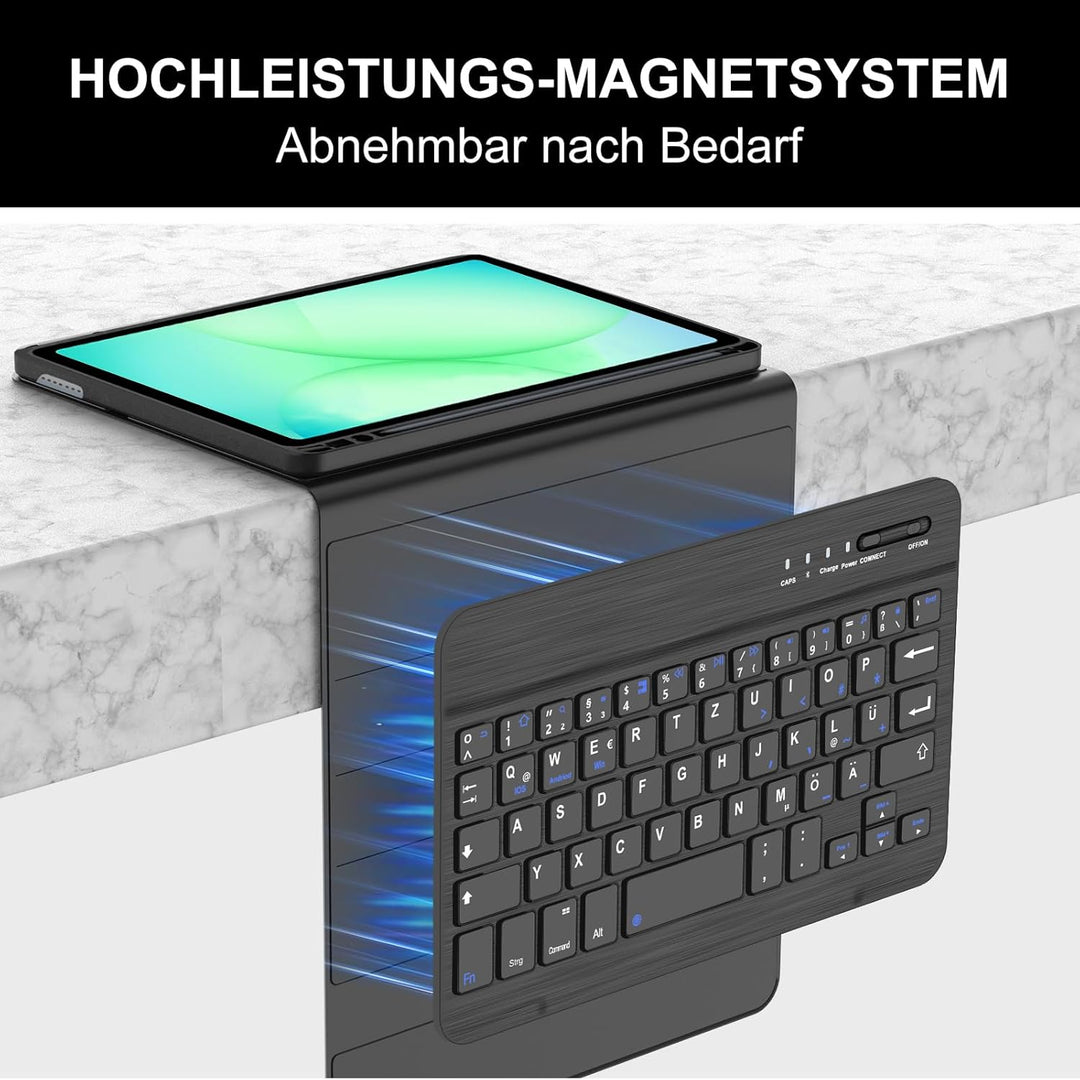 Hülle mit Tastatur für Samsung Galaxy Tab A11 8,7" (2025 SM-X133/X135) und Tab A9 8,7" (2023 SM-X110