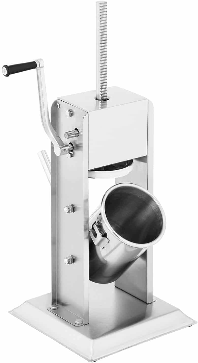 Royal Catering RCWV-3L Wurstfüller vertikal Wurstfüllmaschine Wurstspritze Wurstpresse Edelstahl 3 L