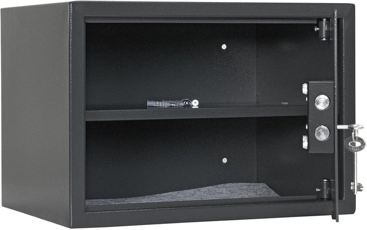 Profirst Möbeltresor Saphir 4 Doppelbartschloss anthrazit BxHxT 43x30x32 cm Fachboden