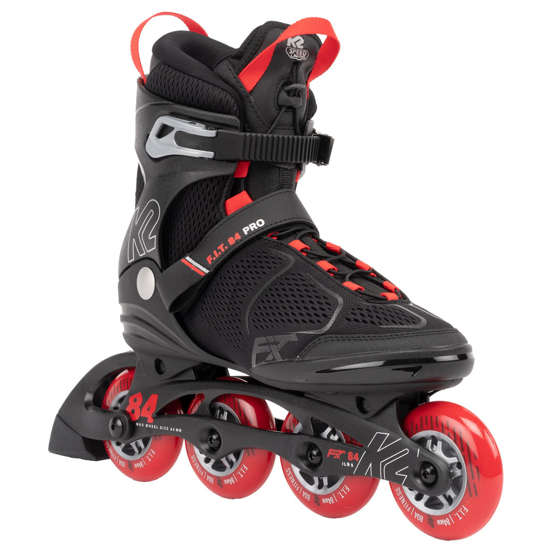 K2 Skates Herren Inline Skates F.I.T. 84 PRO, black - red, 30G0515 EU: 45 (UK: 10.5 / US: 11.5) blac