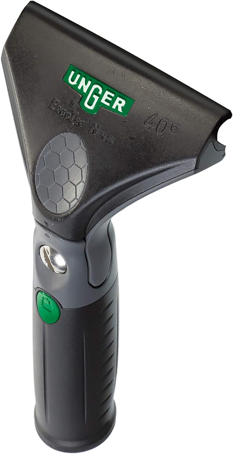 Unger ErgoTec Ninja Fensterwischer 40 Degree (Breite 30 cm, ergonomischer Griff, mit Soft-Gummi, Zwe