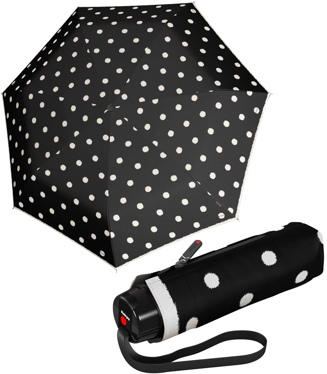 Knirps T.020 Taschenschirm 19,5 cm, Dot Art Black, one size one size Dot Art Black, one size Dot Art