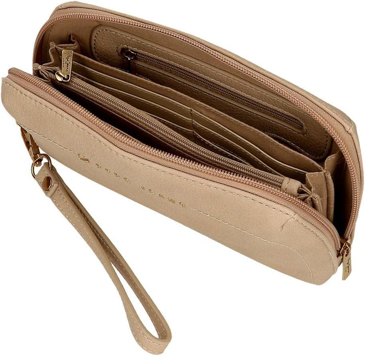 Pepe Jeans Diane Beige Handtasche 20x11x4 cm Kunstleder Taupe Handtasche, Taupe Handtasche